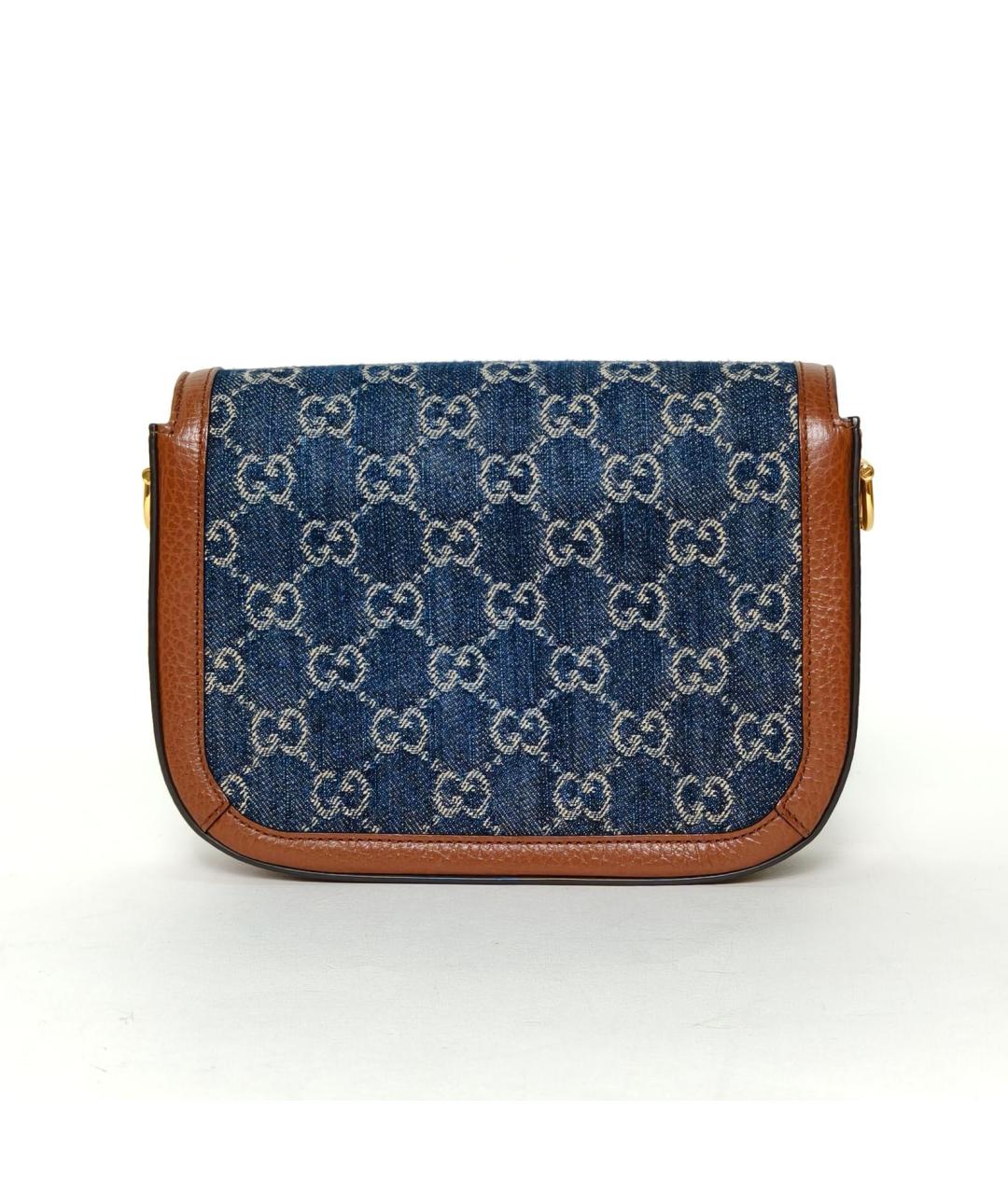 GUCCI Синяя деним сумка через плечо, фото 4