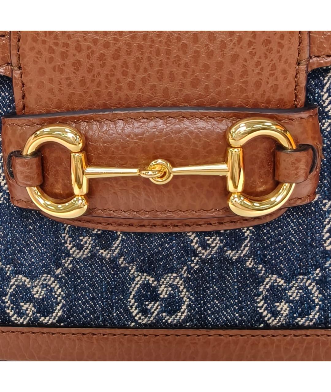 GUCCI Синяя деним сумка через плечо, фото 7