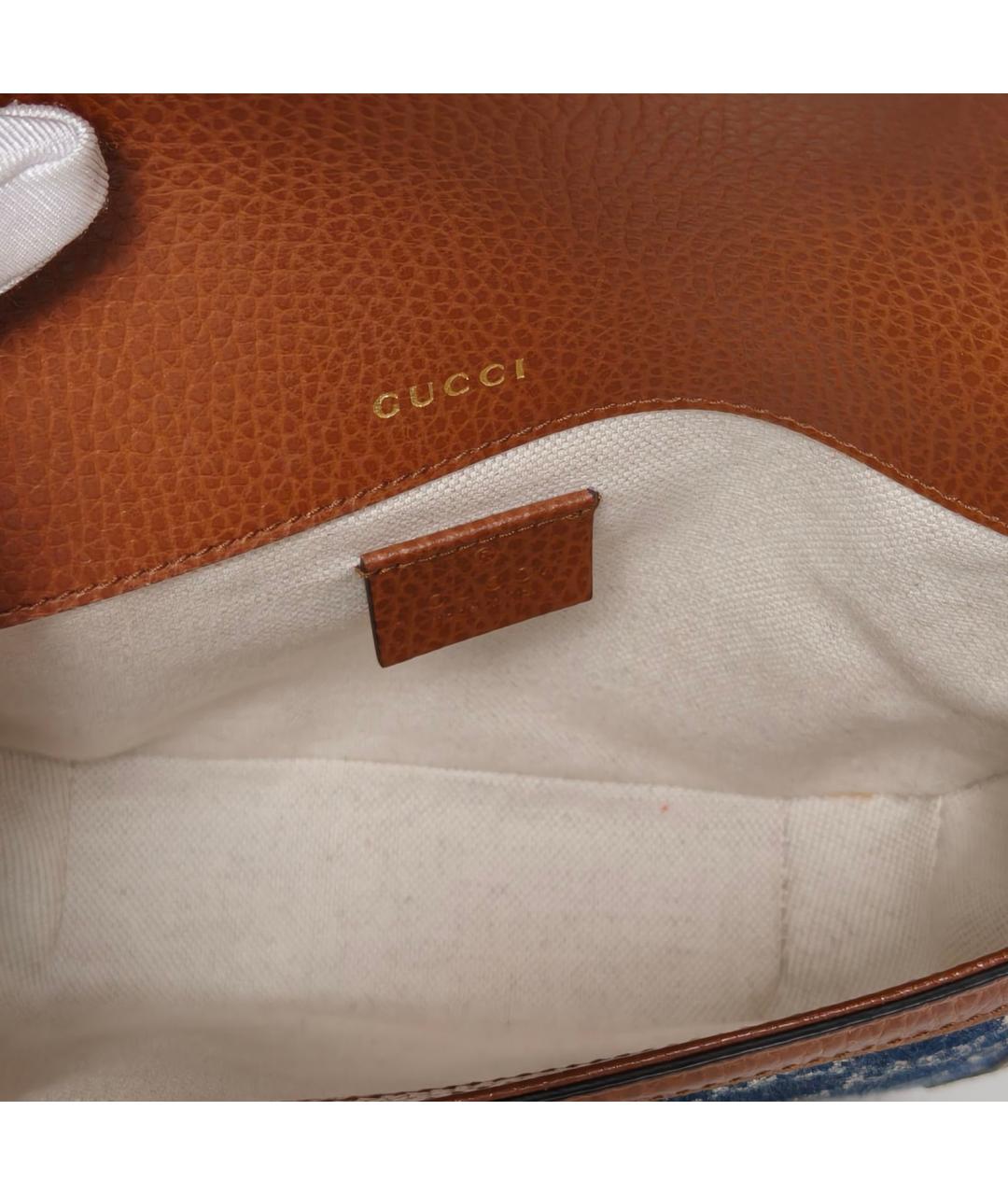 GUCCI Синяя деним сумка через плечо, фото 8