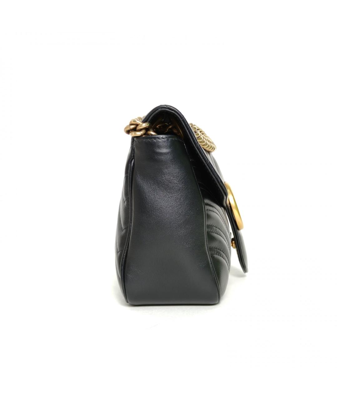 GUCCI Черная кожаная сумка через плечо, фото 5