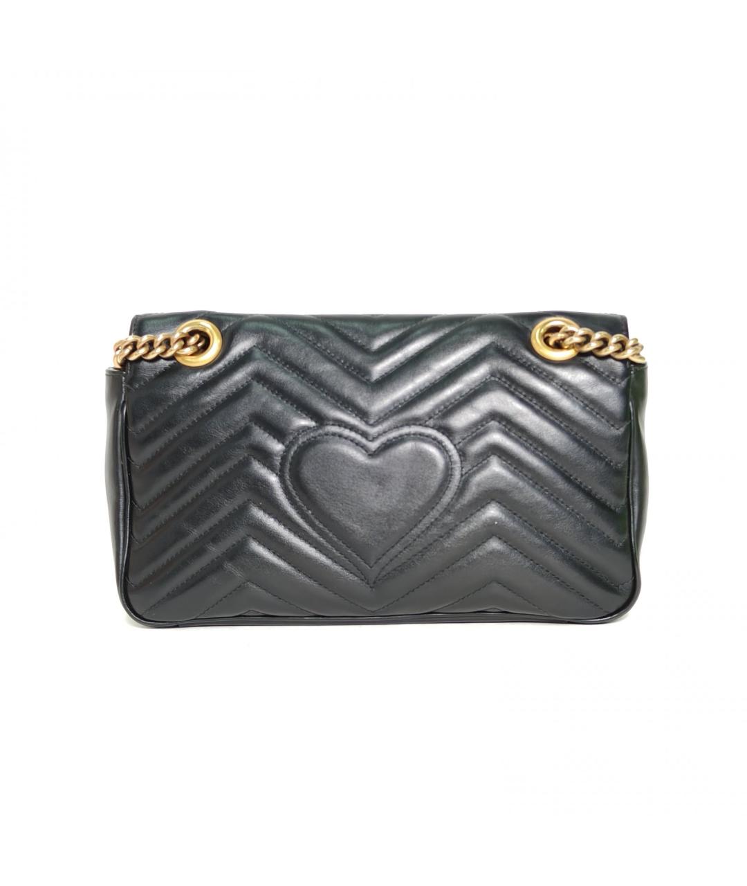 GUCCI Черная кожаная сумка через плечо, фото 4