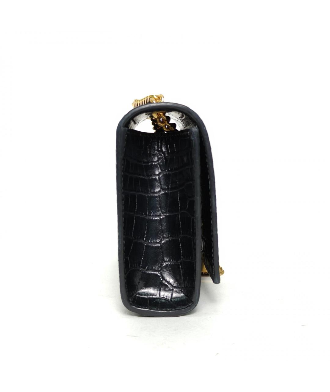 SAINT LAURENT Черная кожаная сумка через плечо, фото 5