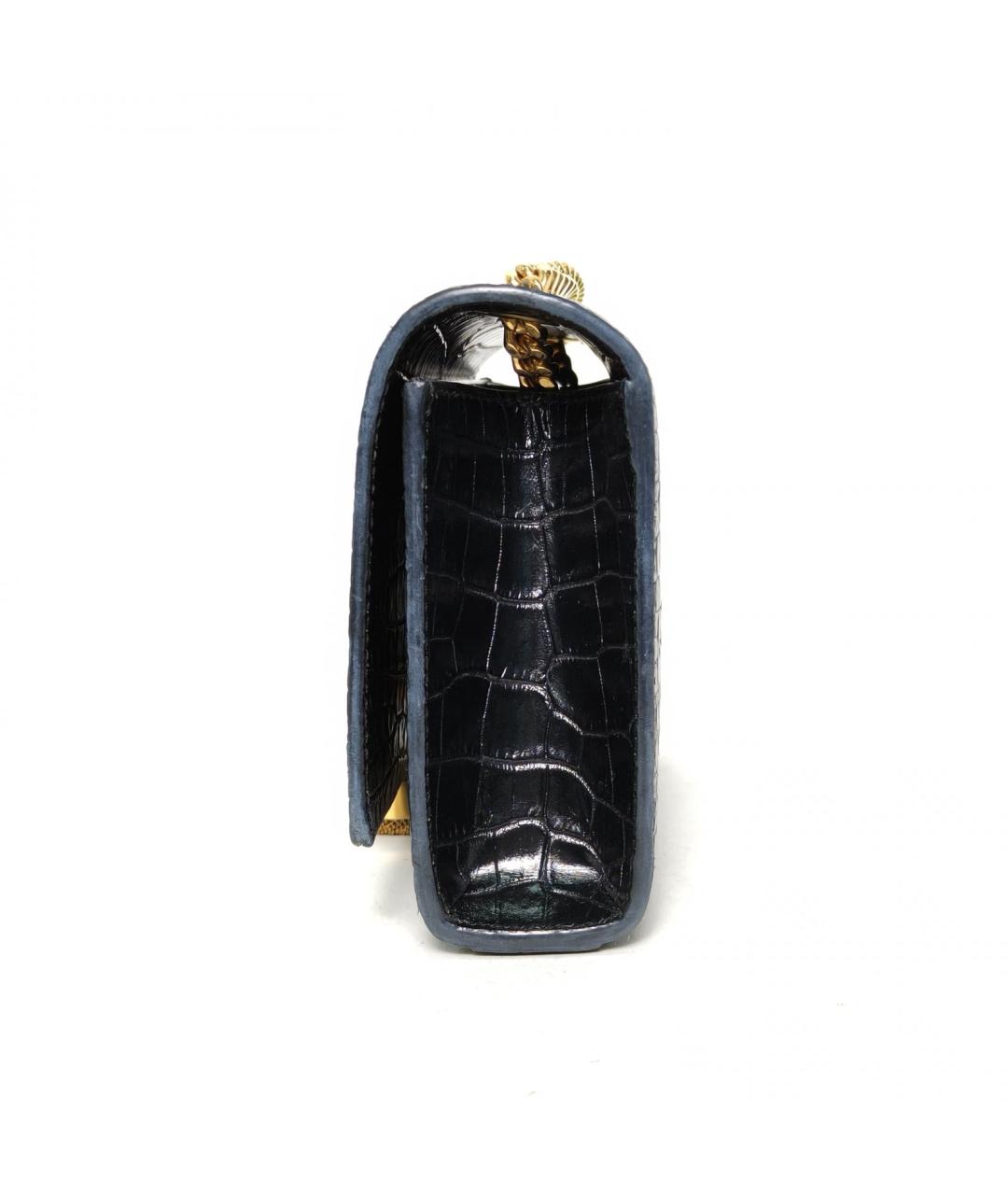 SAINT LAURENT Черная кожаная сумка через плечо, фото 3