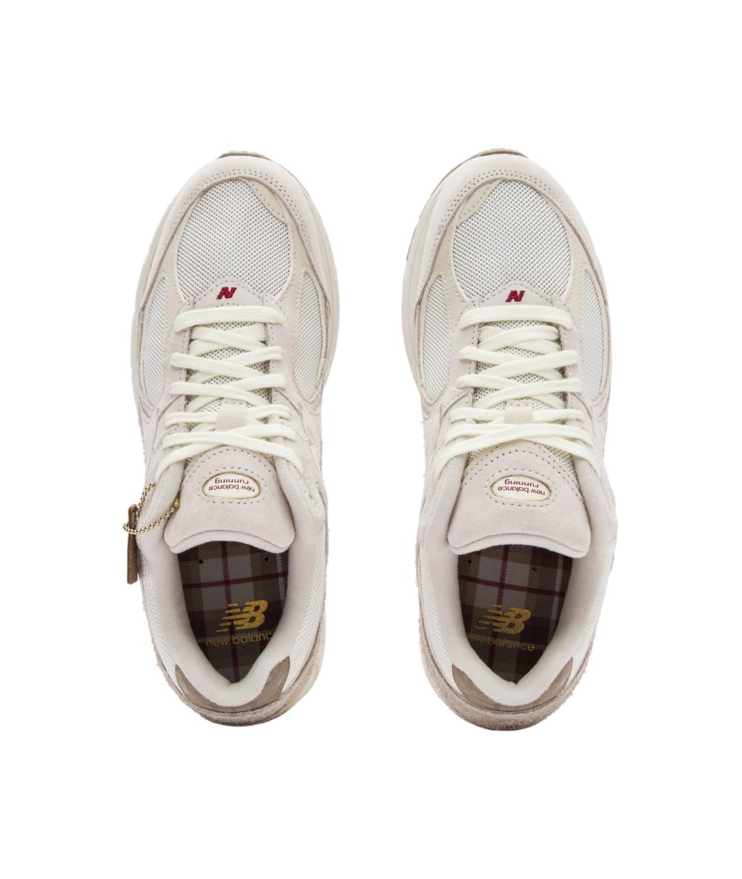 NEW BALANCE Бежевые замшевые кроссовки, фото 4