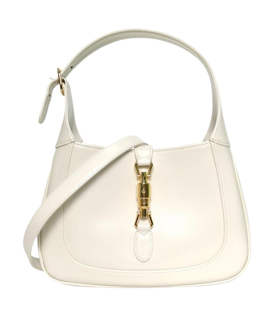 GUCCI Белая кожаная сумка через плечо, фото 1