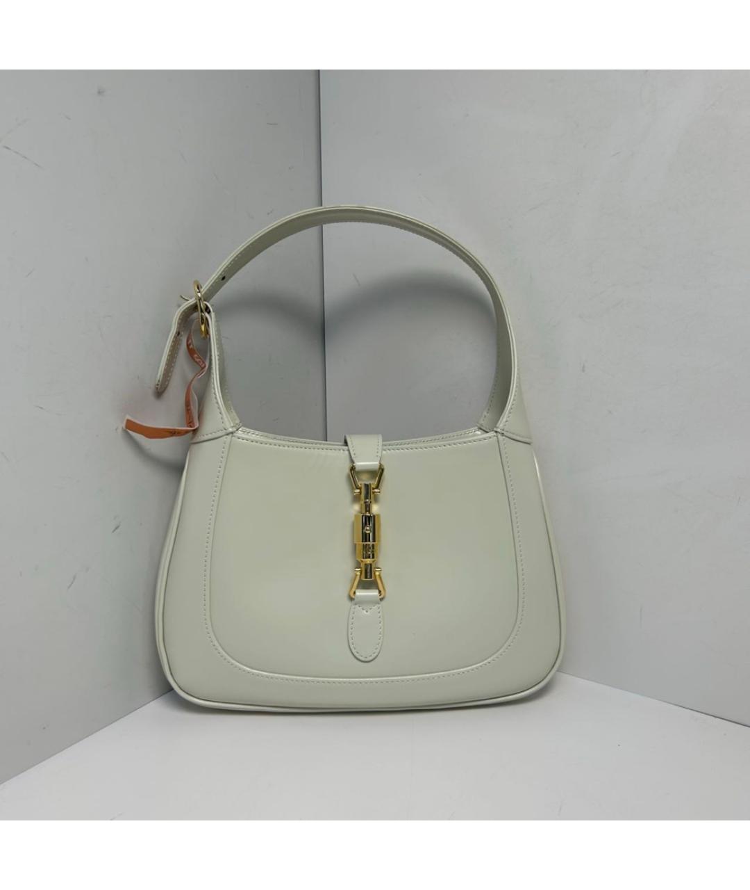 GUCCI Белая кожаная сумка через плечо, фото 9