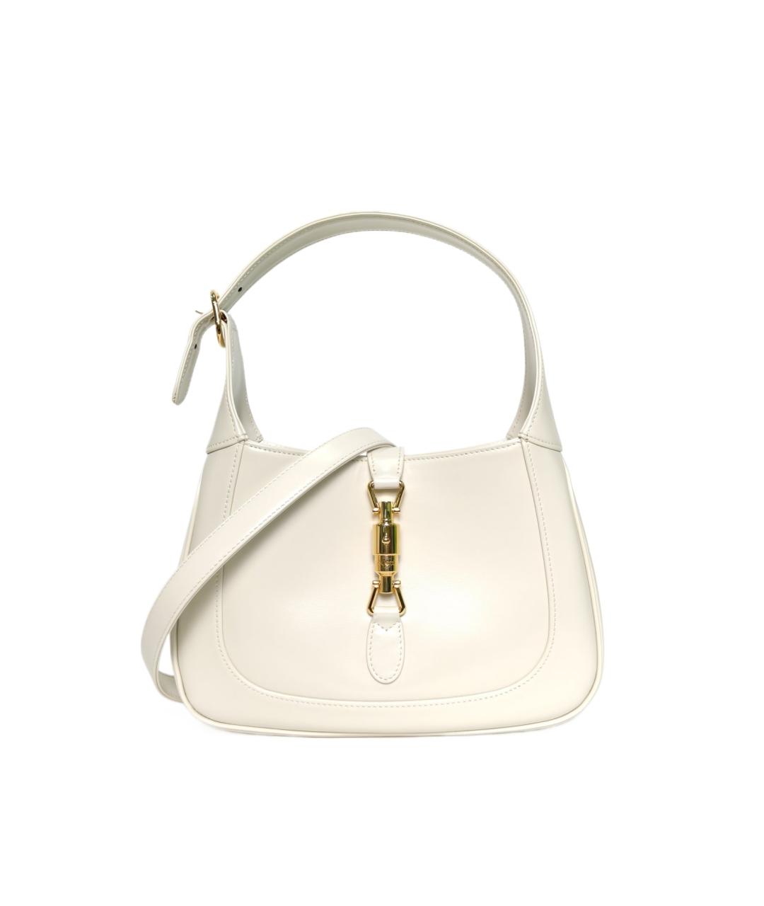 GUCCI Белая кожаная сумка через плечо, фото 10