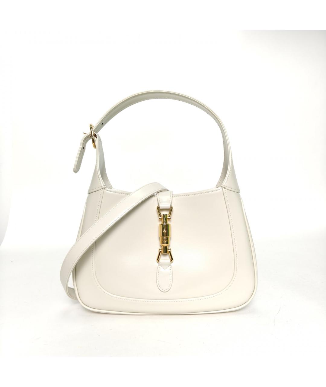 GUCCI Белая кожаная сумка через плечо, фото 2