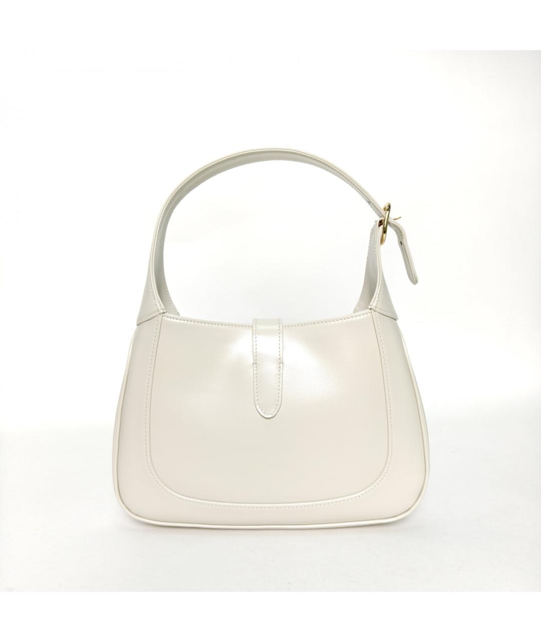 GUCCI Белая кожаная сумка через плечо, фото 4