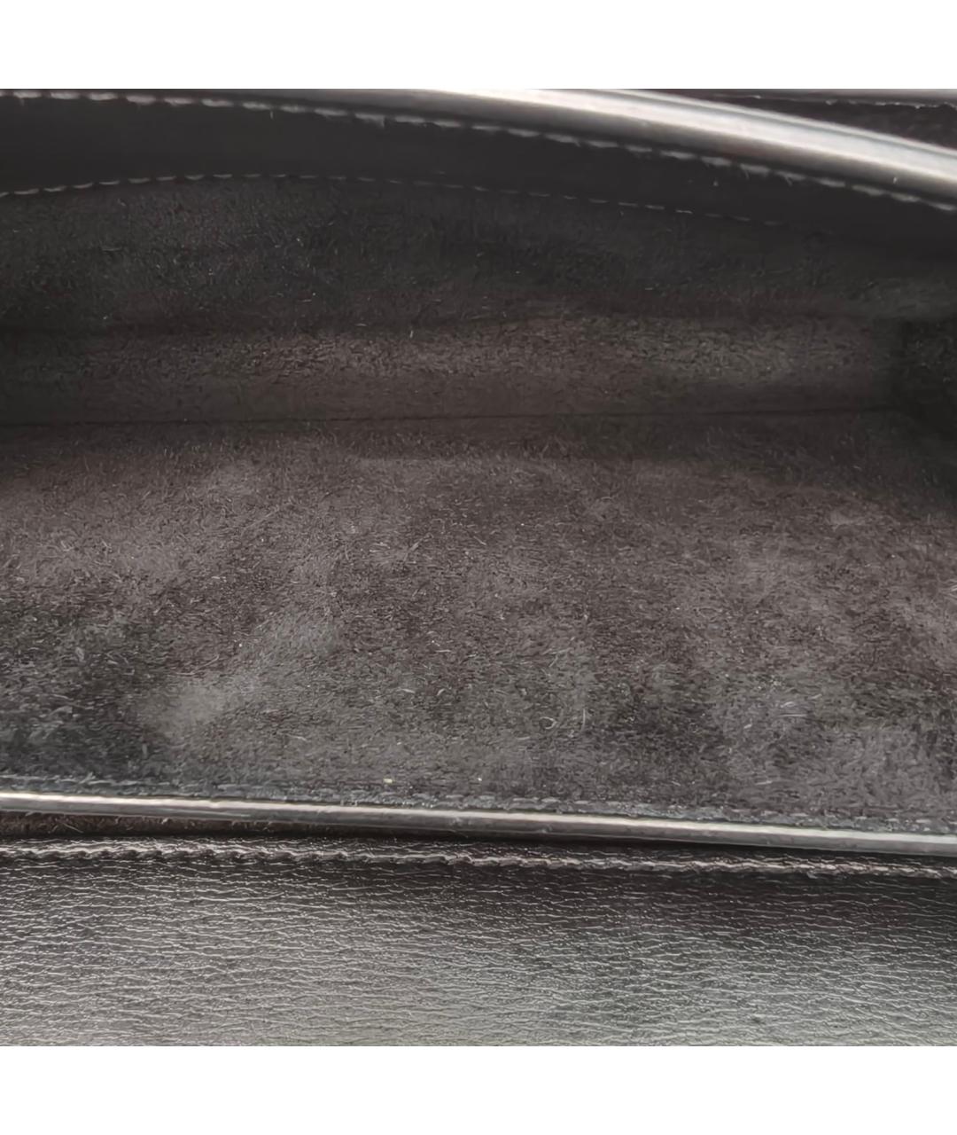 SAINT LAURENT Черная кожаная сумка через плечо, фото 8