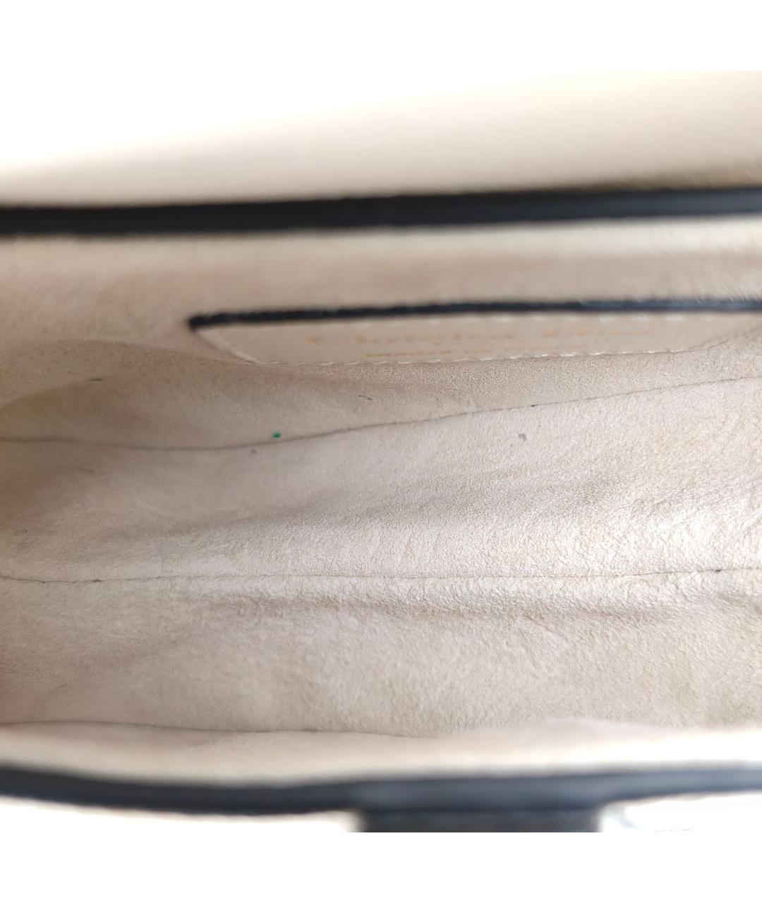 CHRISTIAN DIOR Белая кожаная сумка через плечо, фото 8