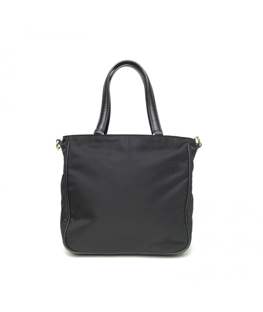 PRADA Черная тканевая сумка тоут, фото 4