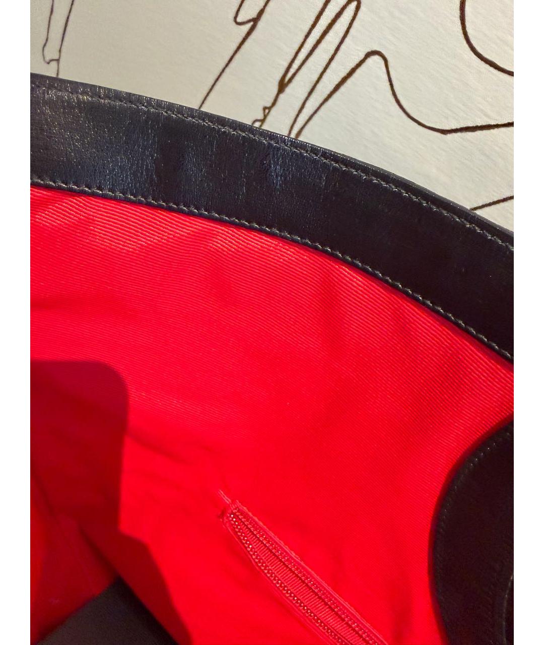 FERRAGAMO Черная пляжная сумка, фото 3