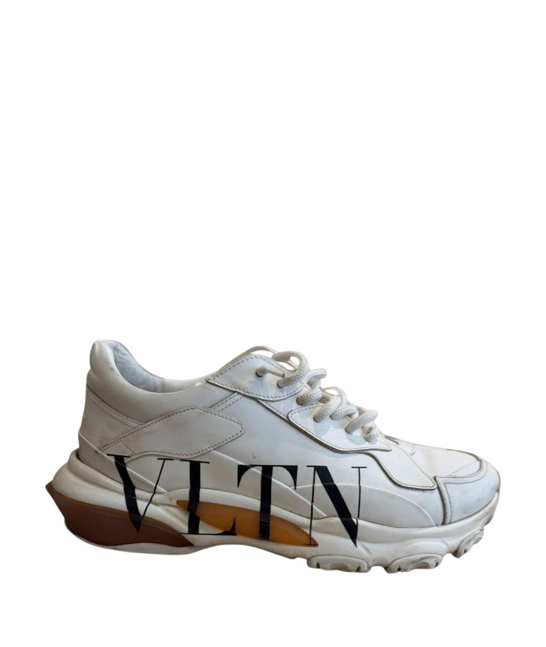 VALENTINO Белые кожаные кроссовки, фото 1