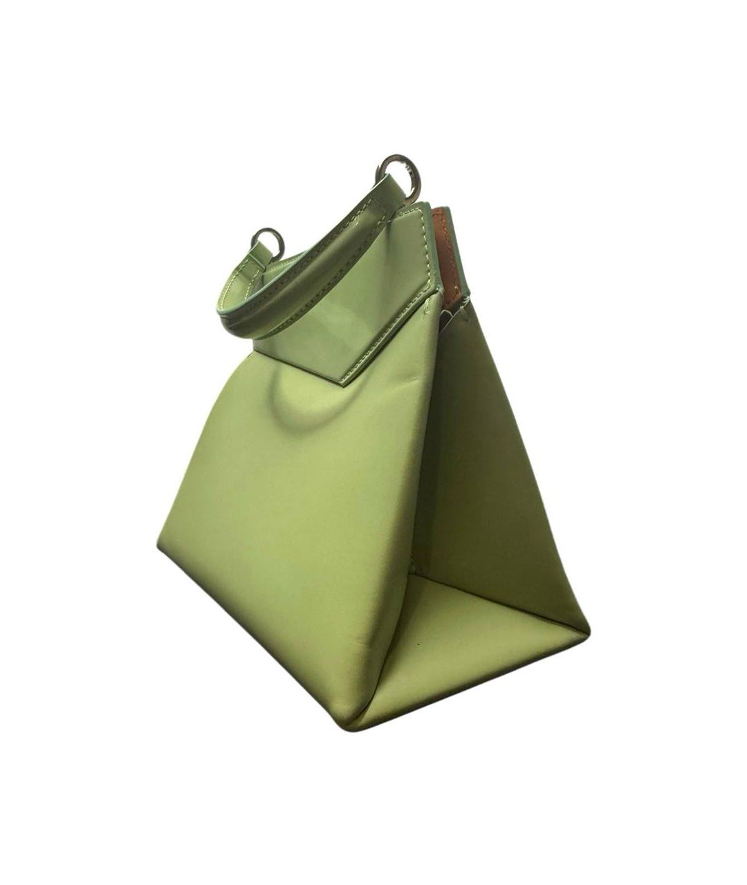 MAISON MARGIELA Зеленая кожаная сумка через плечо, фото 6