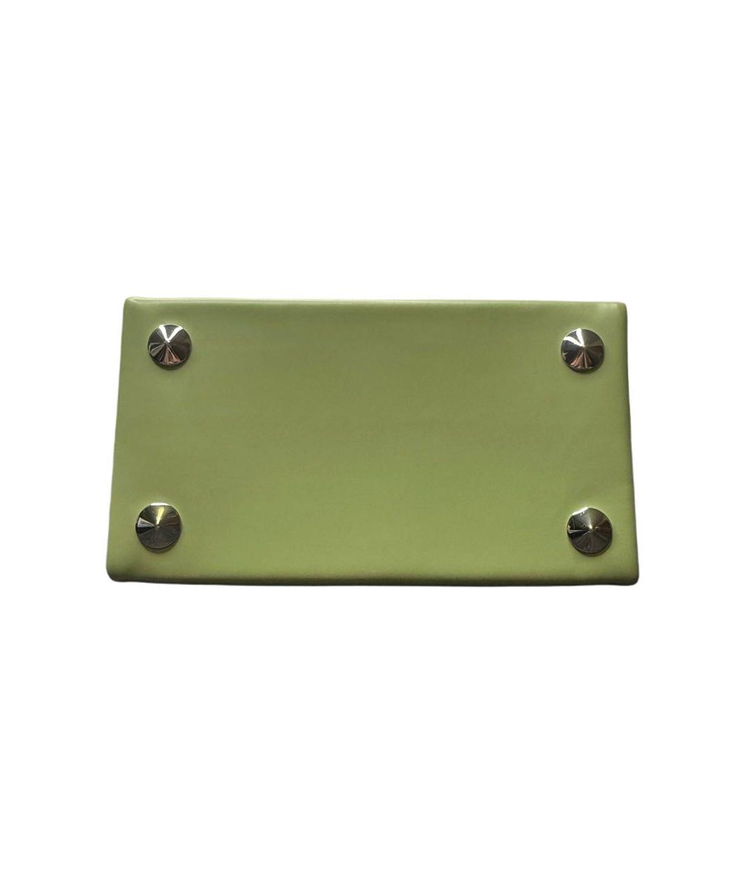 MAISON MARGIELA Зеленая кожаная сумка через плечо, фото 7