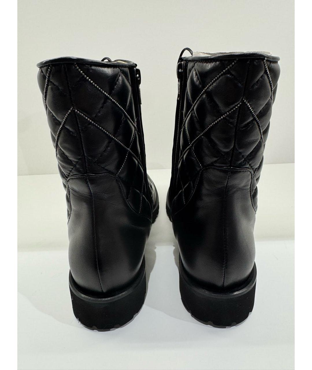 FABIANA FILIPPI Черные кожаные ботинки, фото 4