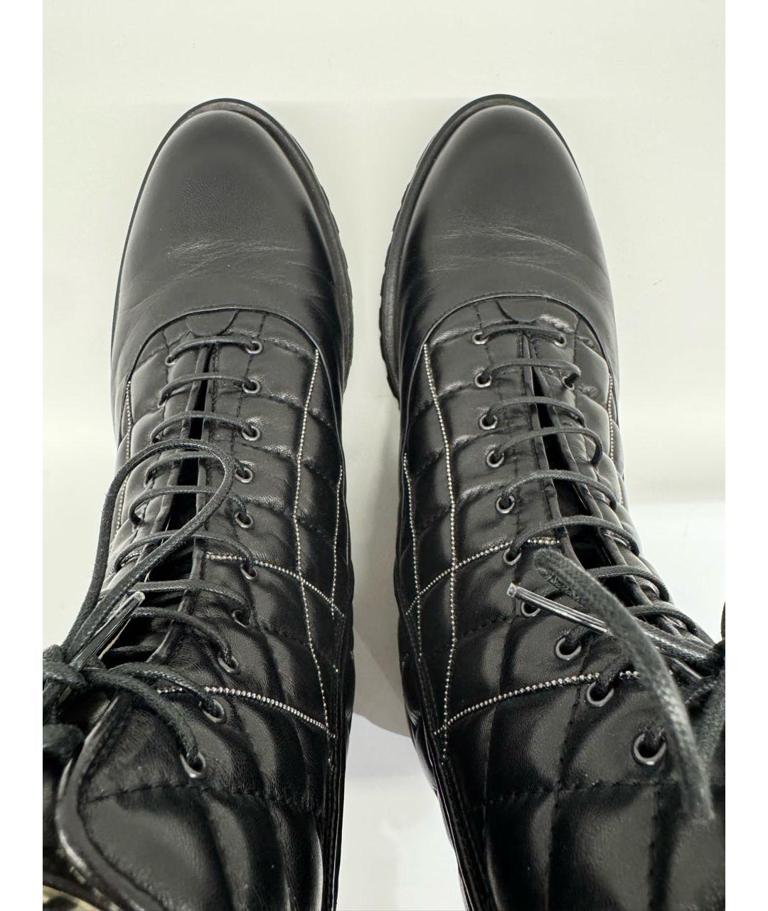 FABIANA FILIPPI Черные кожаные ботинки, фото 3