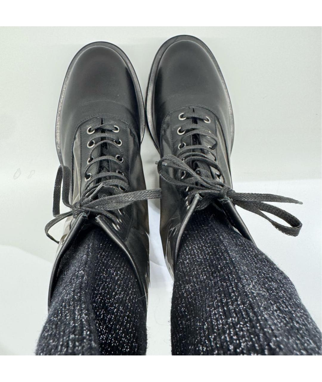 FABIANA FILIPPI Черные кожаные ботинки, фото 3