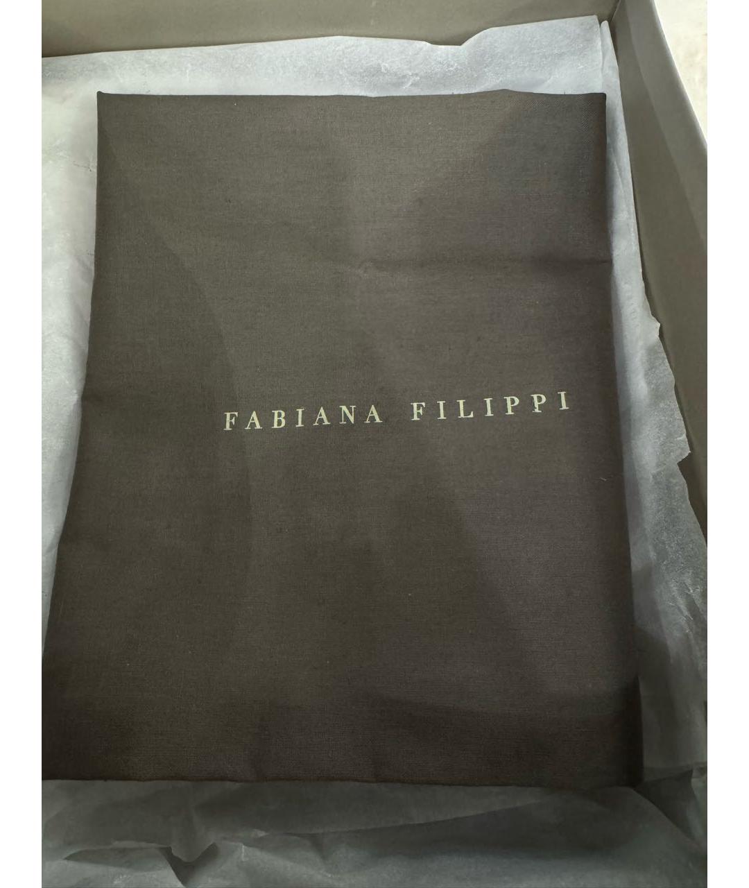 FABIANA FILIPPI Черные кожаные ботинки, фото 6