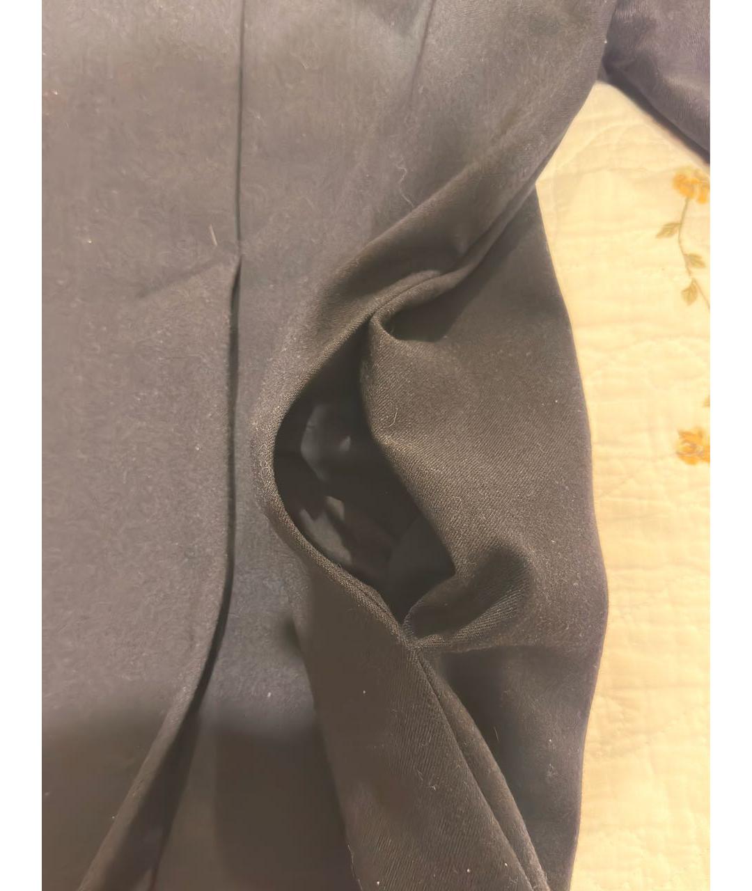 COS Темно-синее шерстяное повседневное платье, фото 8