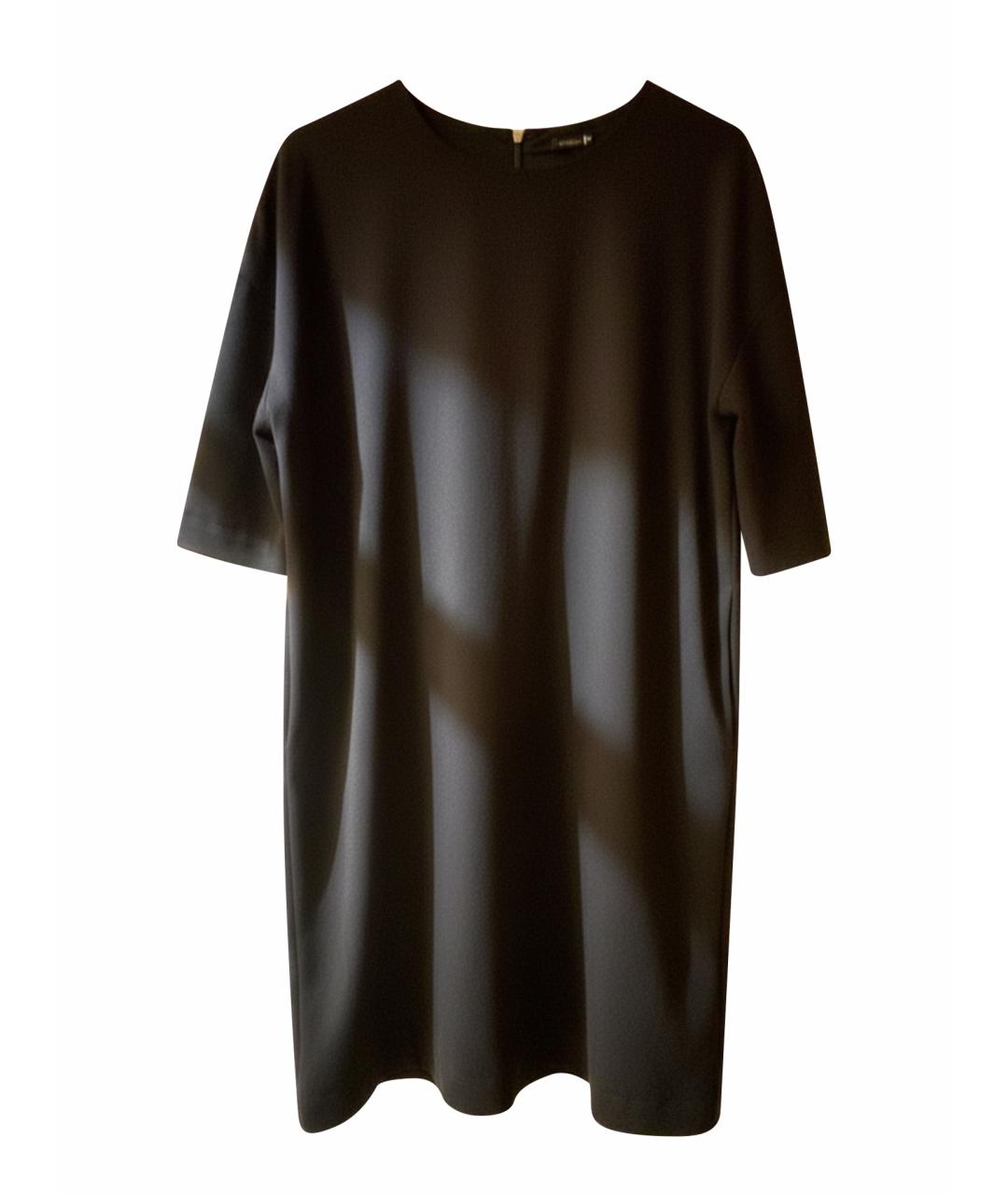 COS Темно-синее шерстяное повседневное платье, фото 1