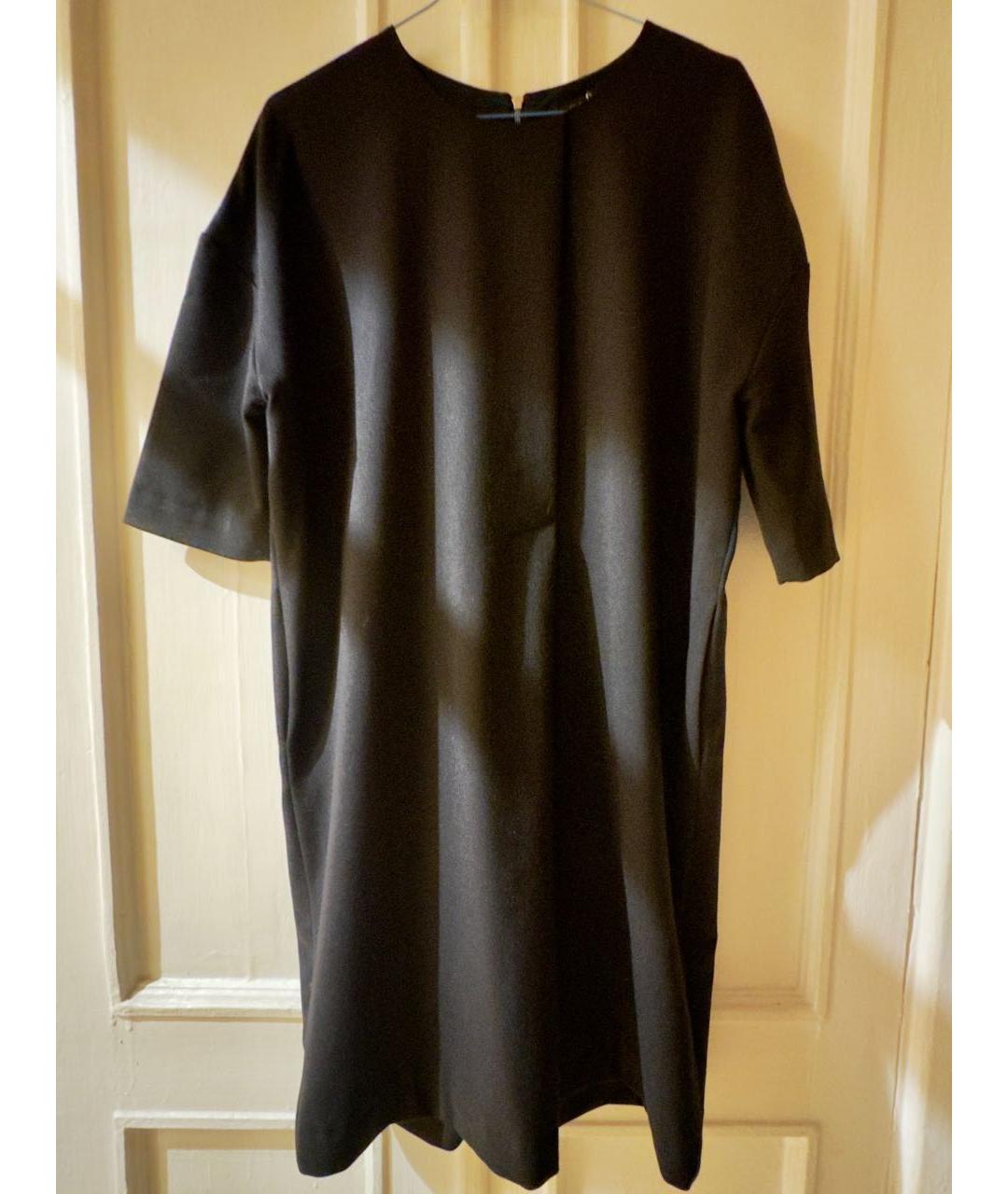 COS Темно-синее шерстяное повседневное платье, фото 9