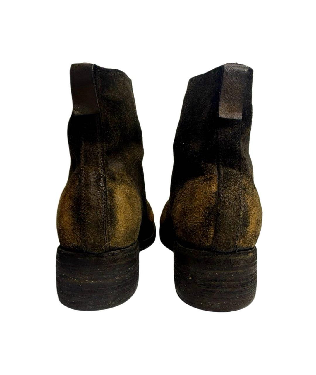 GUIDI Коричневые кожаные ботильоны, фото 8