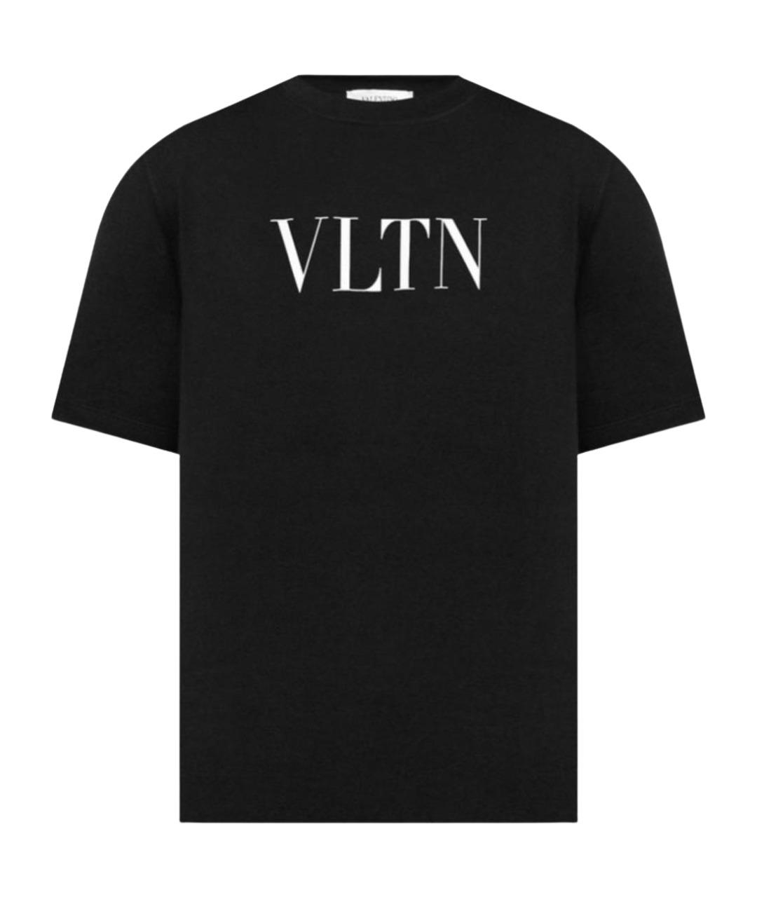 VALENTINO Черная хлопковая футболка, фото 1