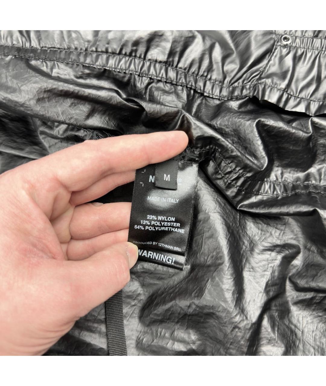 NEMEN Черная полиуретановая куртка, фото 6