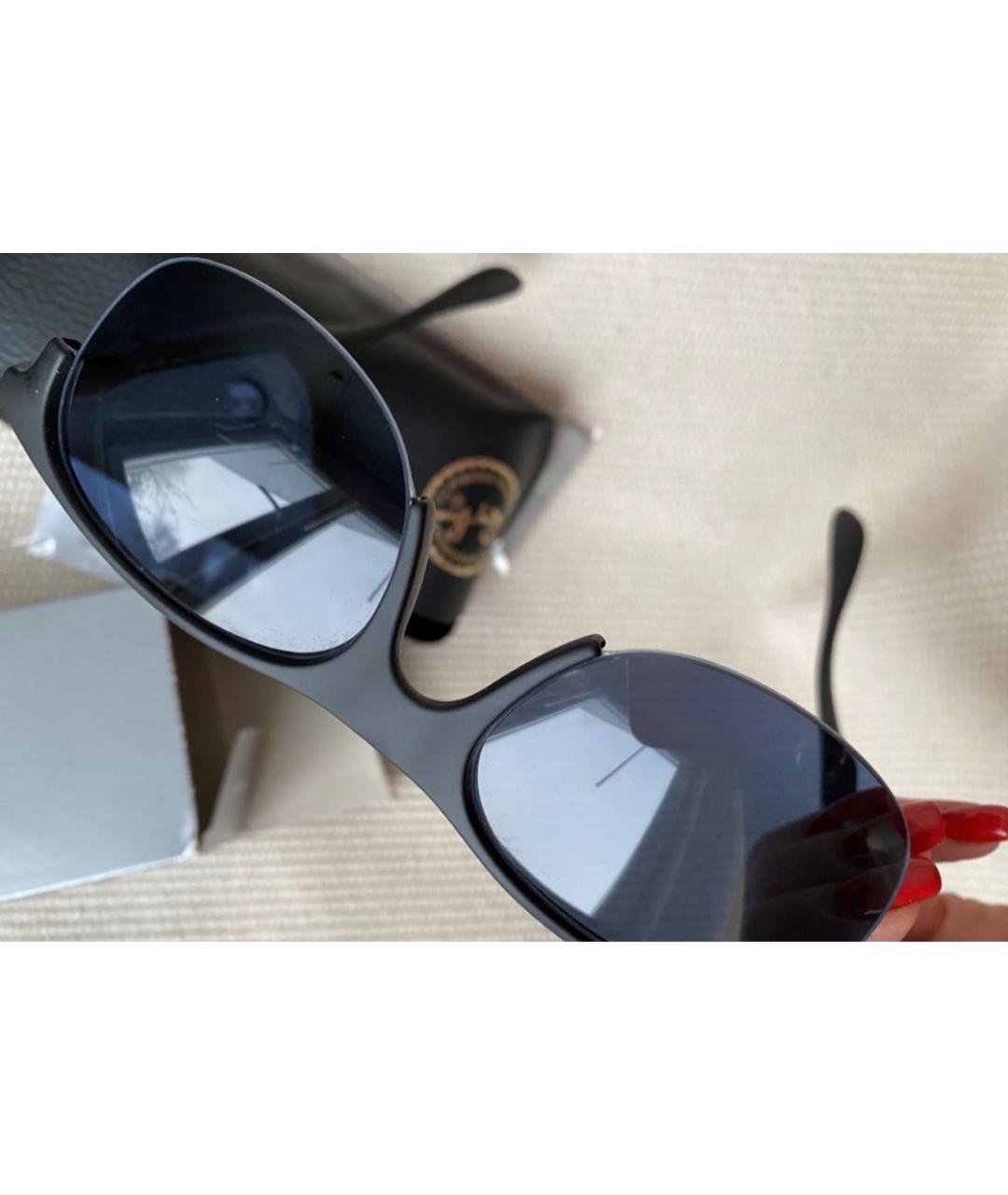 RAY BAN Темно-синие пластиковые солнцезащитные очки, фото 6