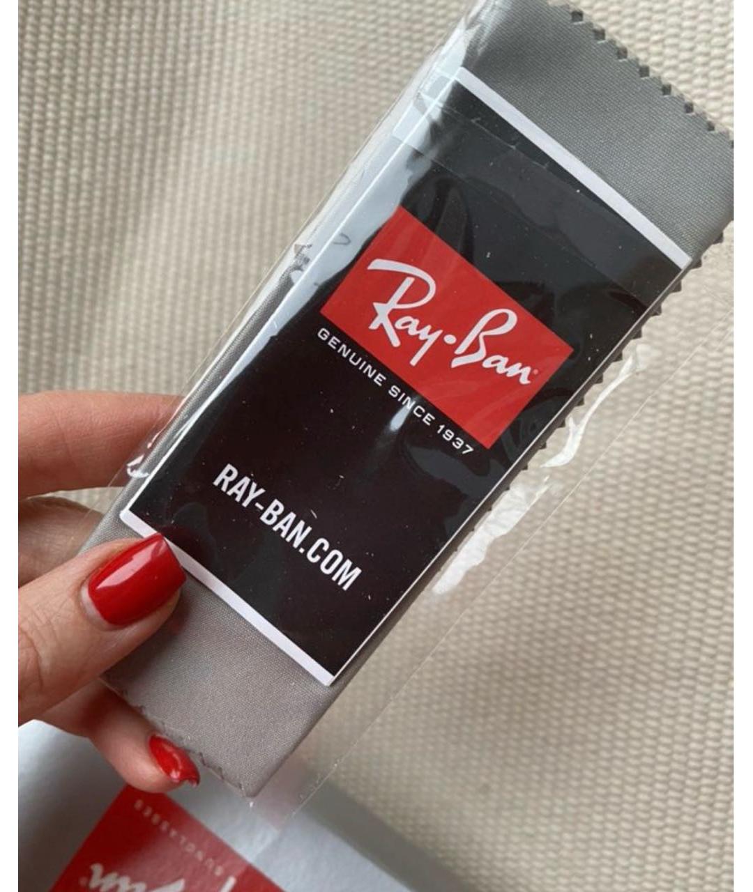 RAY BAN Темно-синие пластиковые солнцезащитные очки, фото 7