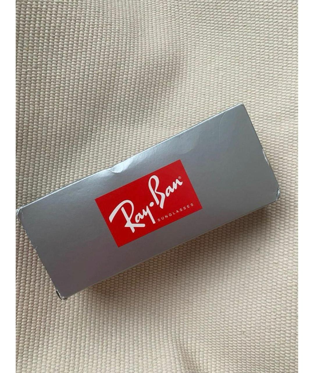 RAY BAN Темно-синие пластиковые солнцезащитные очки, фото 4