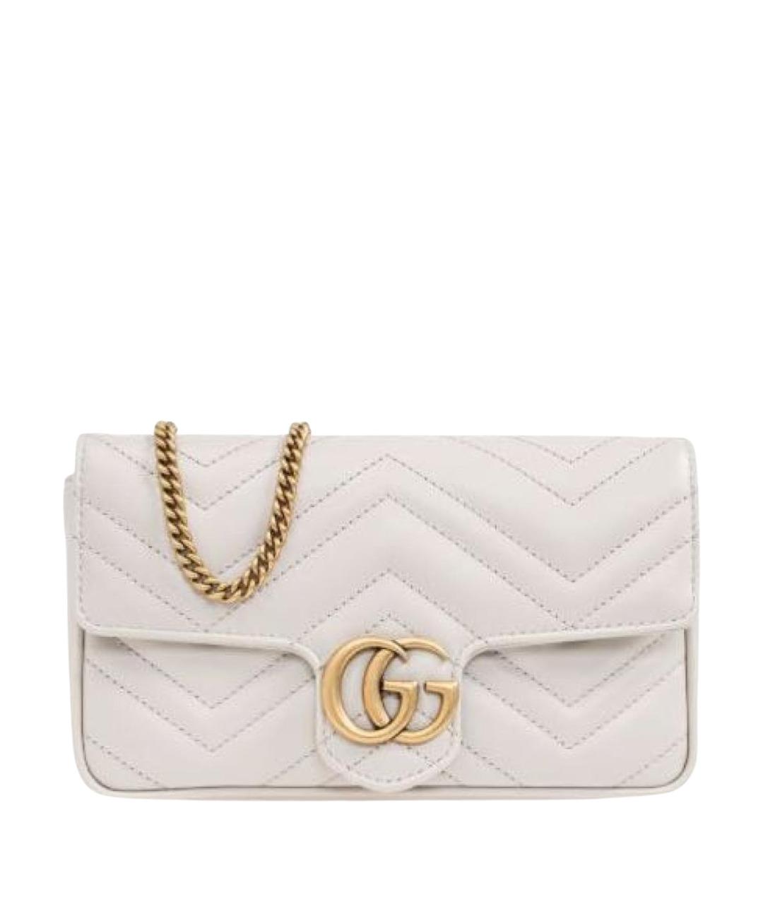 GUCCI Серая кожаная сумка через плечо, фото 1