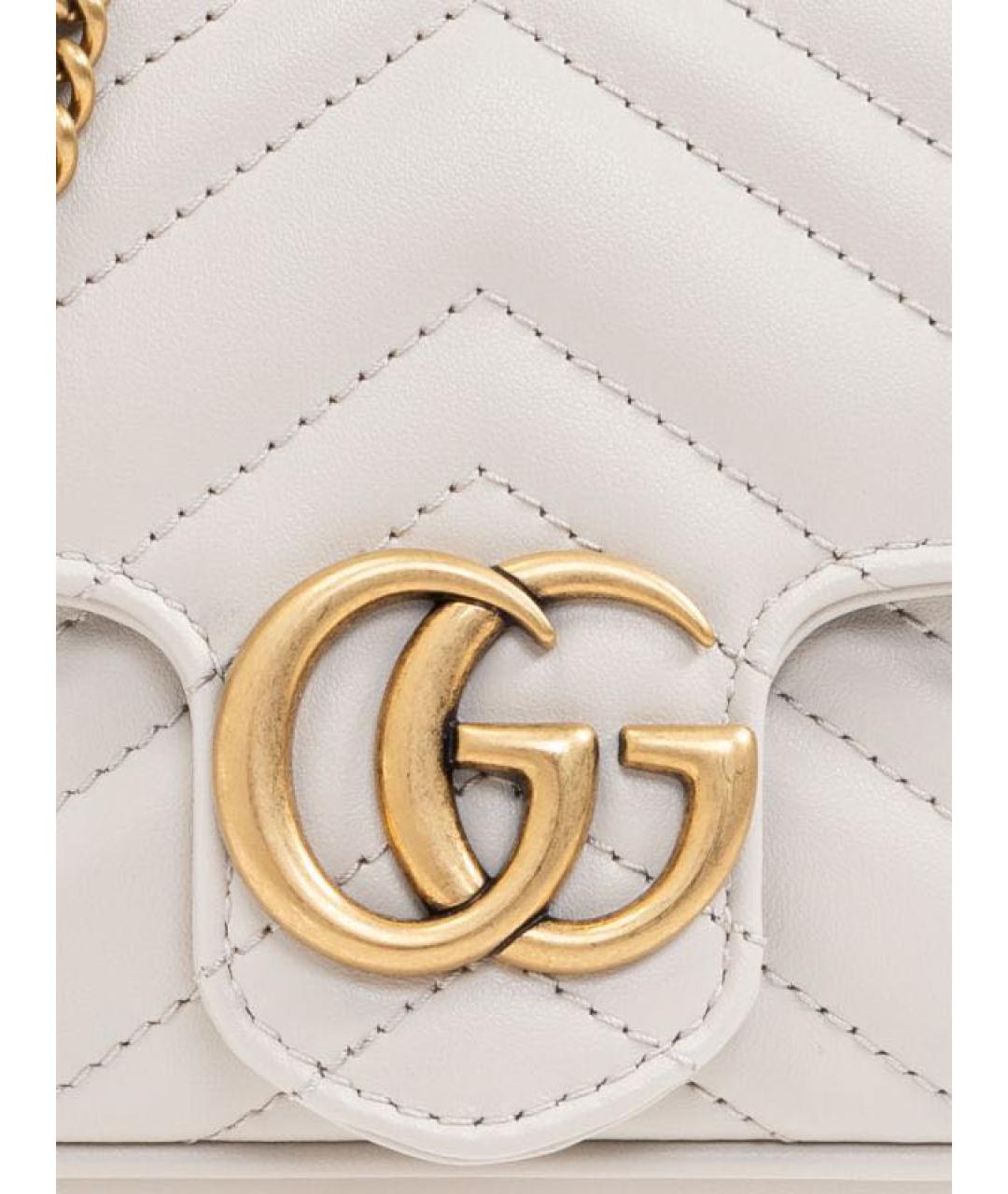 GUCCI Серая кожаная сумка через плечо, фото 5