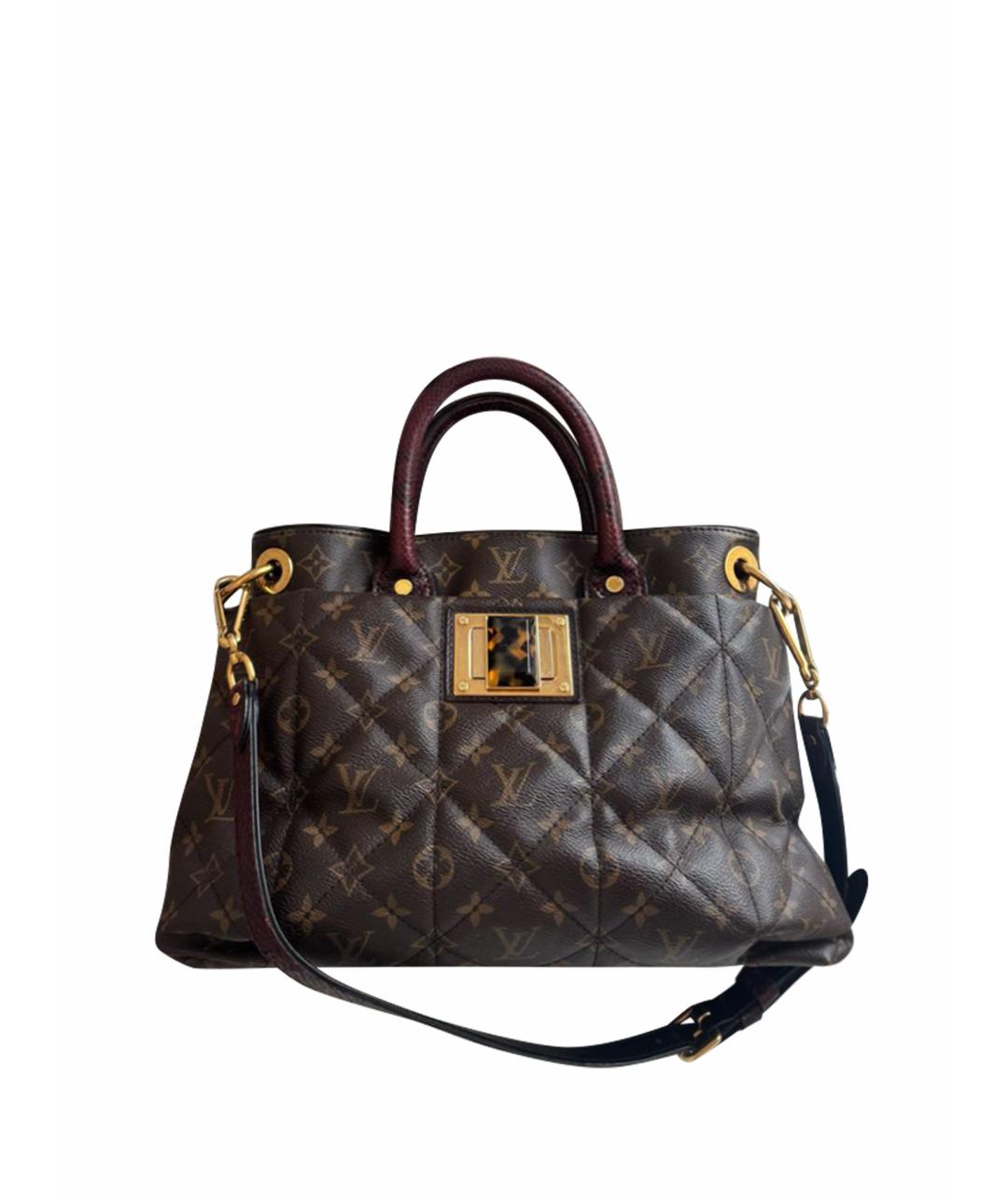 LOUIS VUITTON Коричневая сумка с короткими ручками из экзотической кожи, фото 1