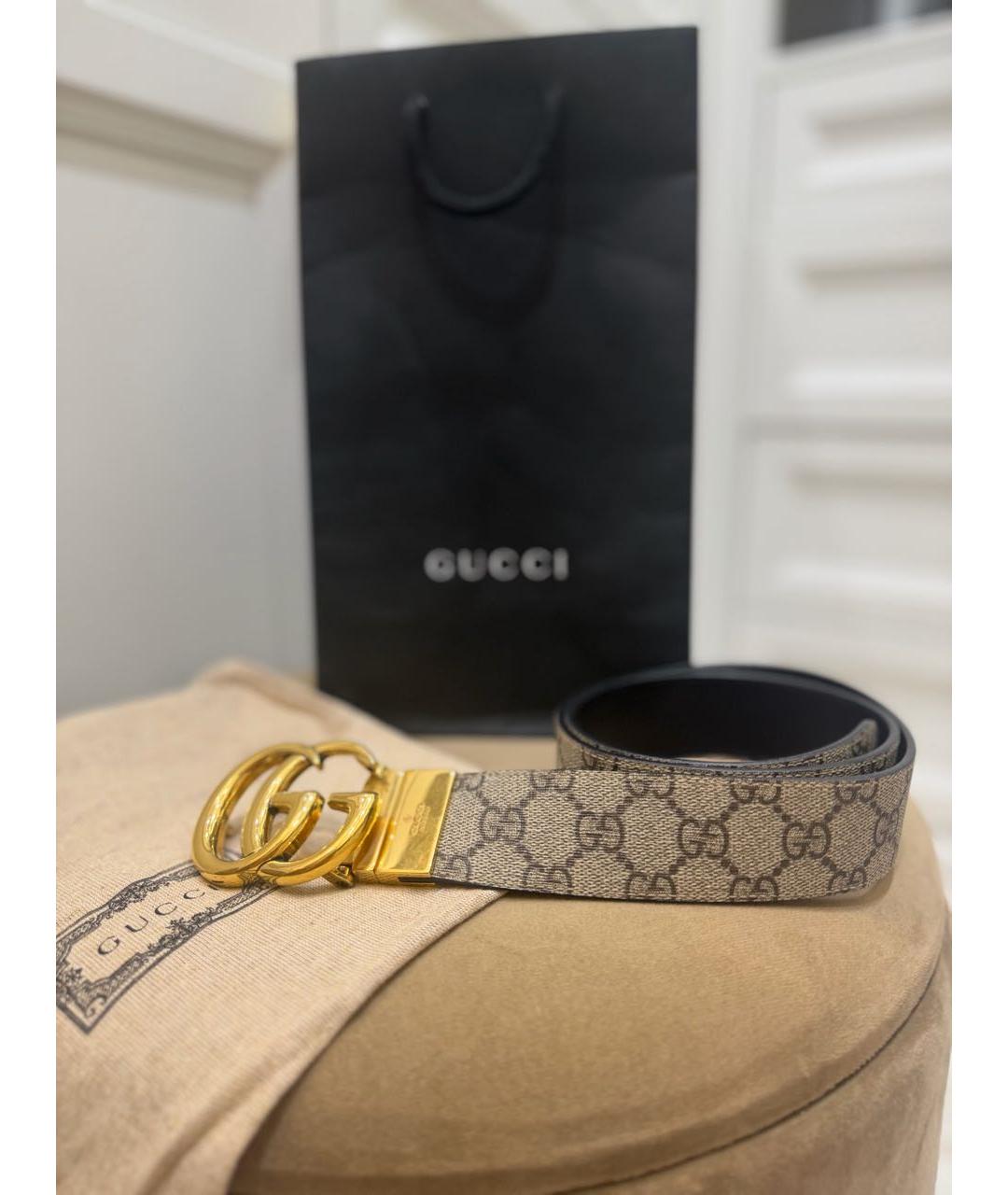 GUCCI Черный кожаный ремень, фото 3