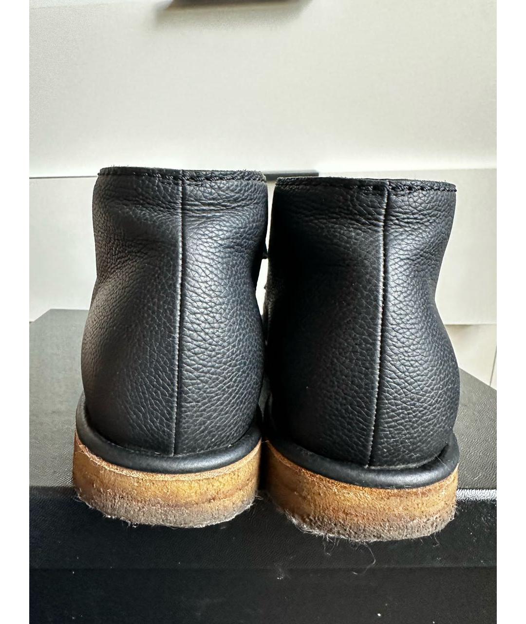 CHANEL Черные кожаные брогги и оксфорды, фото 4