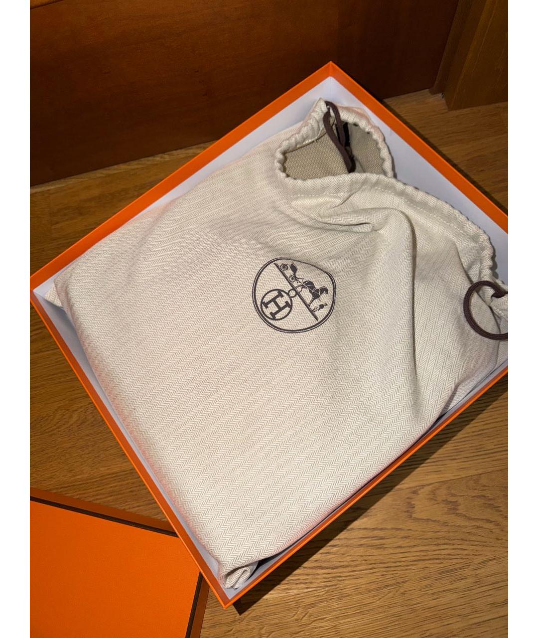 HERMES Черная кожаная сумка через плечо, фото 2