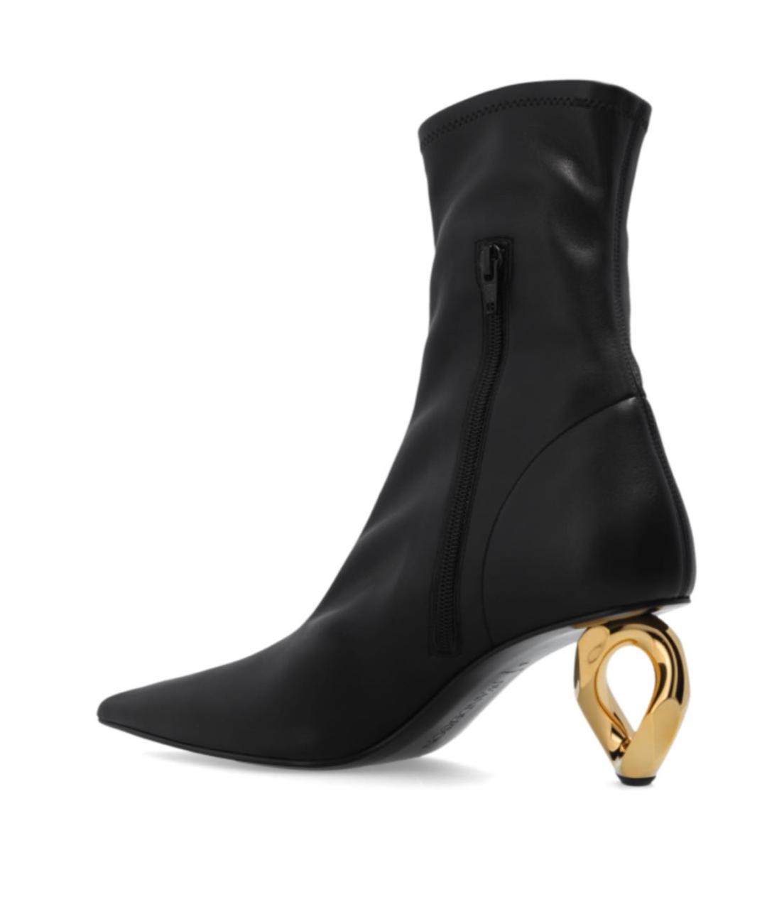 J.W.ANDERSON Черные кожаные ботильоны, фото 2