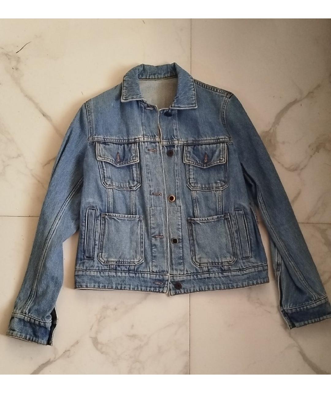 WEEKEND MAX MARA Голубая хлопковая куртка, фото 6