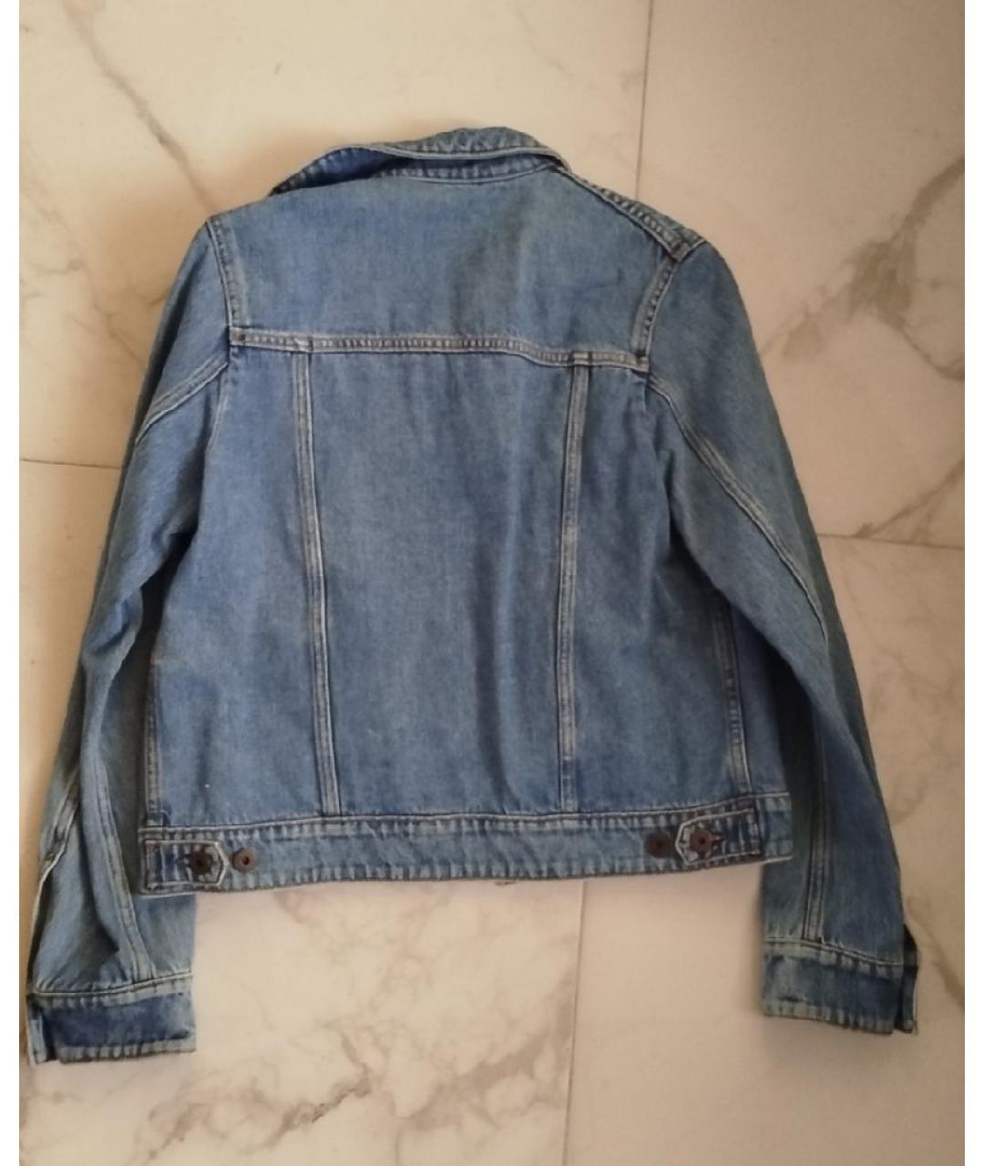 WEEKEND MAX MARA Голубая хлопковая куртка, фото 2