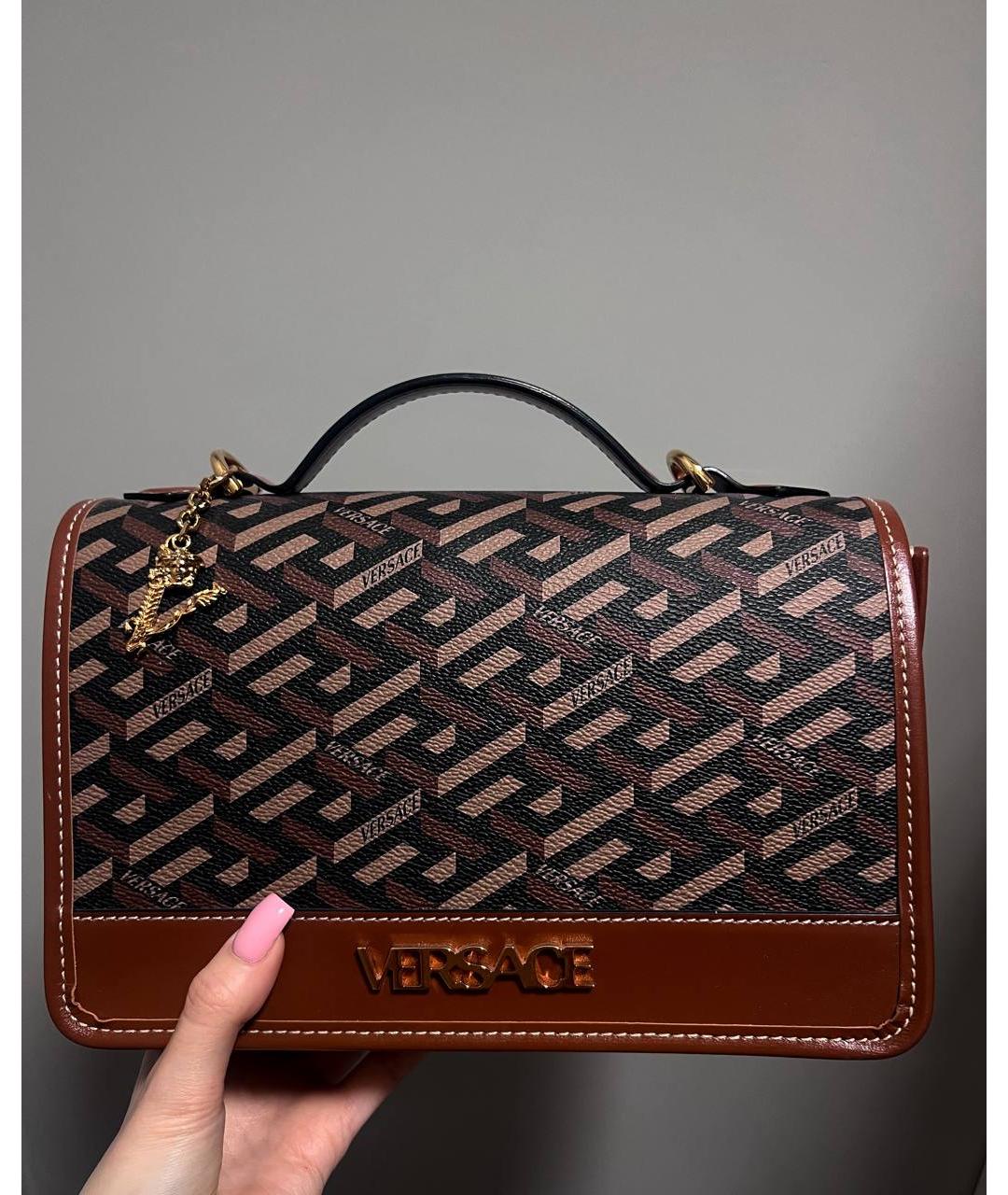 VERSACE Мульти кожаная сумка через плечо, фото 2