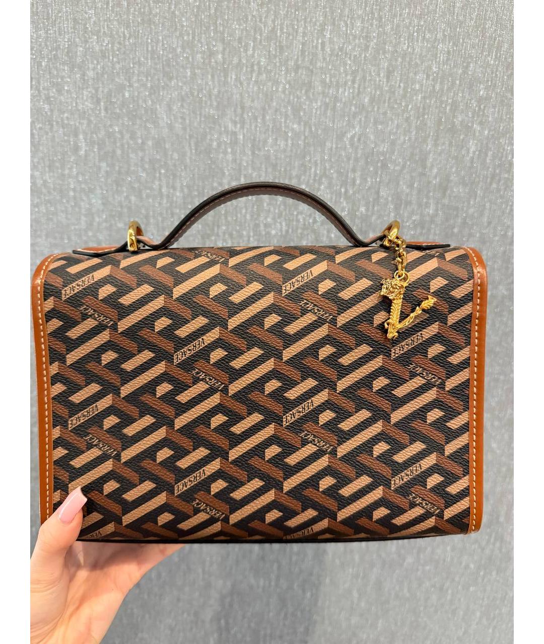 VERSACE Мульти кожаная сумка через плечо, фото 4