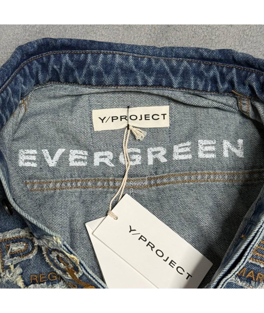 Y/PROJECT Синяя кэжуал рубашка, фото 9