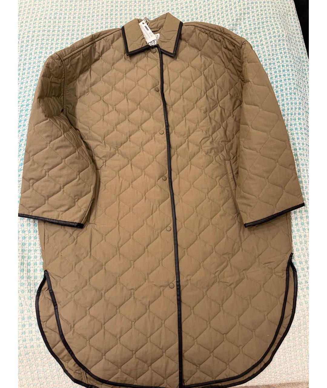 TOTEME Хаки полиэстеровое пальто, фото 2