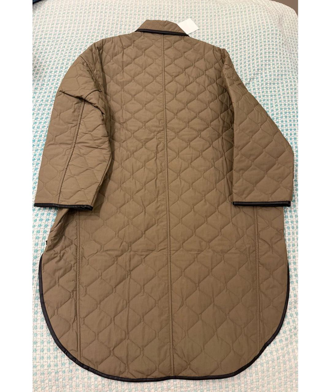 TOTEME Хаки полиэстеровое пальто, фото 5