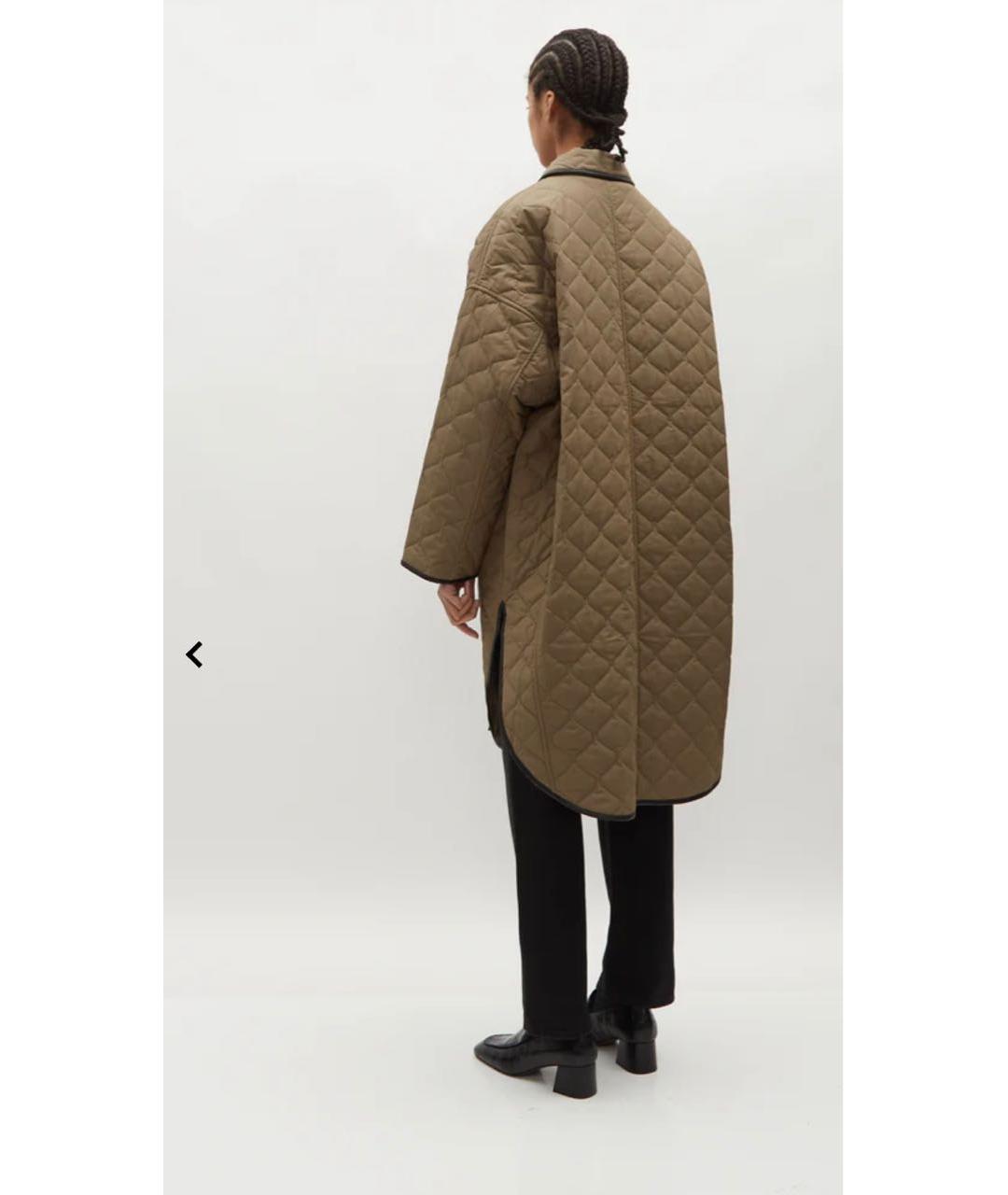 TOTEME Хаки полиэстеровое пальто, фото 8