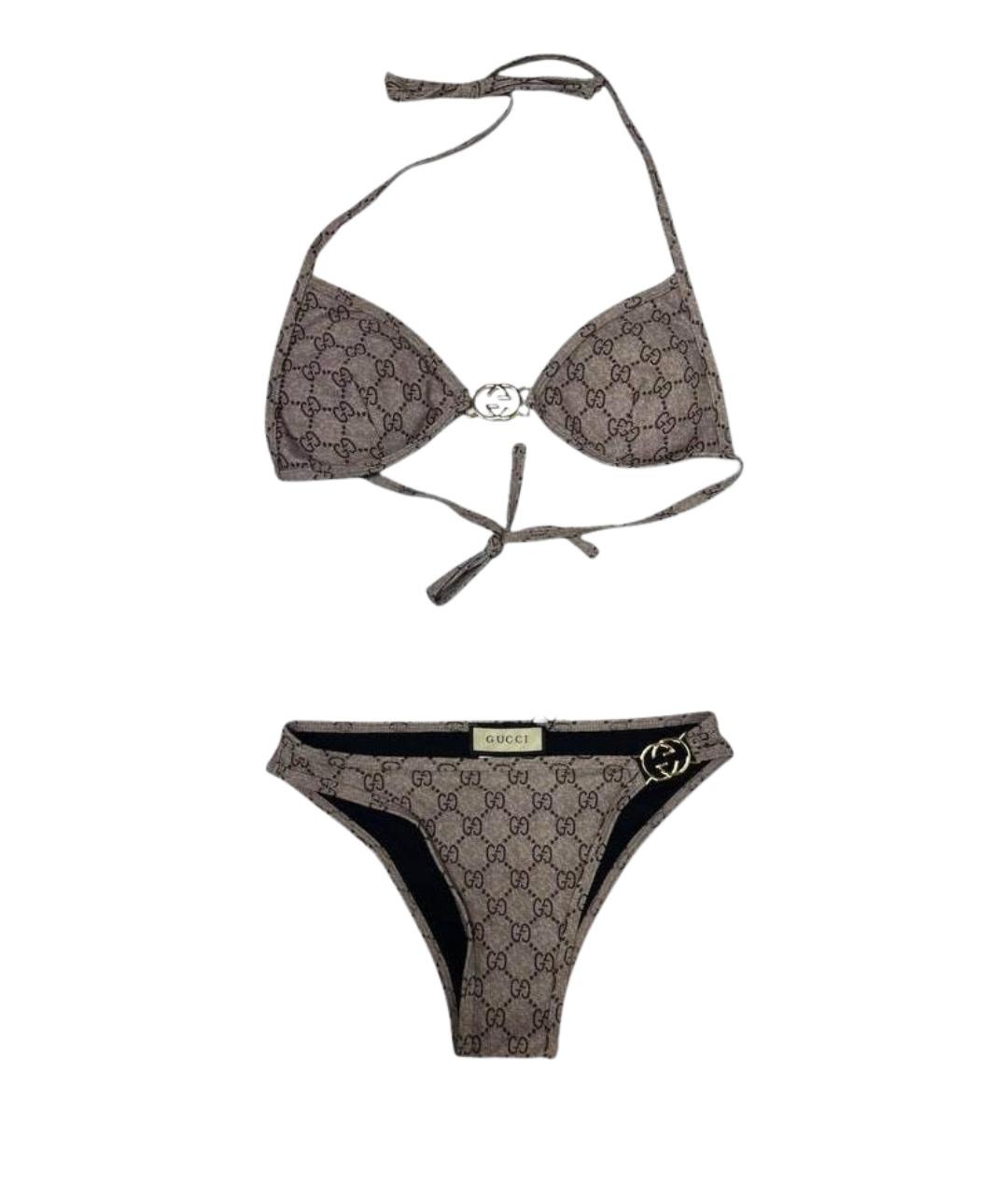 GUCCI Бежевый хлопковый купальник, фото 1