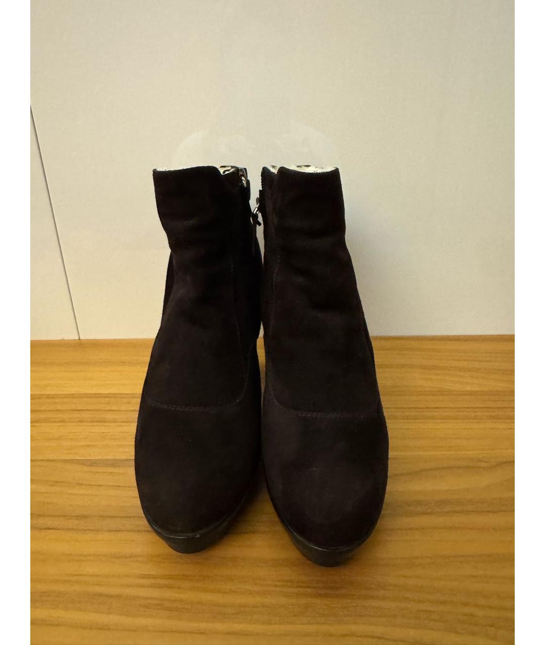 TOD'S Коричневые замшевые ботильоны, фото 2